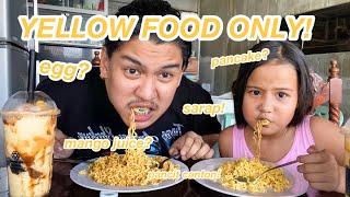 EATING YELLOW FOOD FOR 24HRS!! INASAR KO SI CHLOE!! | Grae and Chloe