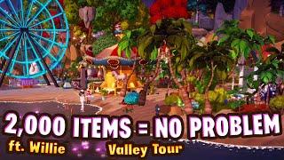 Low Item Count Valley Tour in Disney Dreamlight Valley. Amazing Full Valley With 2,000 Items.