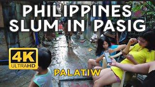 The other side of Pasig City Philippines | Slum  Narrow Alley in Palatiw.