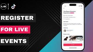 How To Register For TikTok Live Event