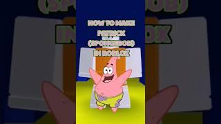 How to make PATRICK (SPONGEBOB) in ROBLOX #roblox #robloxavatar #spongebobsquarepants #shorts