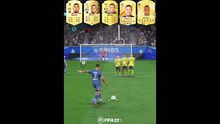 Mbappe Free Kicks Evolution From FIFA 21 To EA FC 25 #mbappe #kylianmbappe #fc25 #freekickgoals