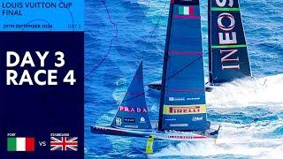 "SUPERB RACING!"  | Louis Vuitton Cup Final Race 4 | Luna Rossa Prada Pirelli vs INEOS Britannia