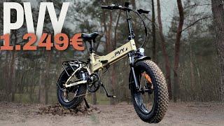 GÜNSTIGSTES 100NM FATBIKE FÜR 1.249€?  LEGAL! ‍️ E-Bike Test 2024 #ebike #fatbike #PVY #Test