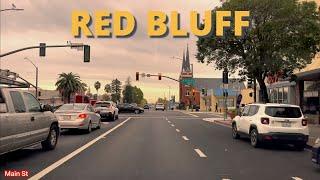 RED BLUFF CALIFORNIA, (Main Street ) DRIVING DOWNTOWN