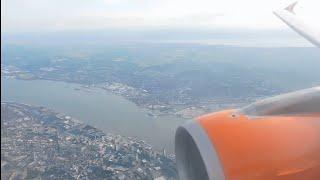 easyJet Airbus A319-111 Landing in Liverpool Airport Runway 27