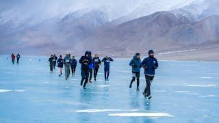 PANGONG FROZEN LAKE MARATHON 2023. The World’s Highest Frozen Lake Marathon!!