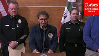 BREAKING NEWS: Los Angeles Mayor Karen Bass Holds Briefing To Storm Preparedness Efforts