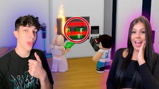 VIRAMOS BEBÊS PARA EXPLODIR COFRES NO BROOKHAVEN! #2  (dupla facecam) - Roblox