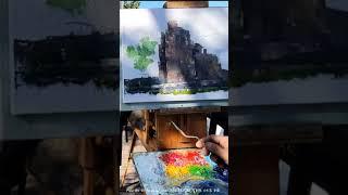 신재흥 야외스케치~ 사인암 #Plein Air Oil Painting#landscape Painting  #미술강의 #갤러리 #자작나무 #풍경화 #artist #서양화  #단양군