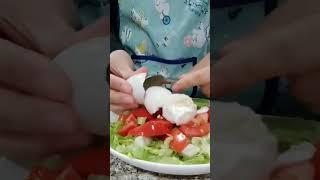 Quick and Easy food idea. Salted Egg+Tomato+Lettuce+Lemon #2023 #2023shorts #food #foodie #food️