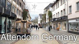 Walking tour through Attendorn’s city center, Sauerland/Germany