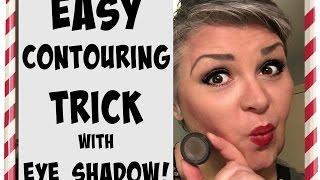 Easy Contouring Trick with Eye Shadow!