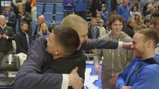 Kentucky basketball celebrates a big win over Florida