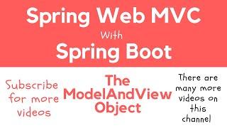 Spring Web MVC | 07 | ModelAndView class