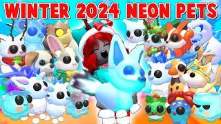 Making ALL 2024 Winter Adopt Me Pets NEON!