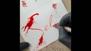 Splatter Calligraphy Request No.814