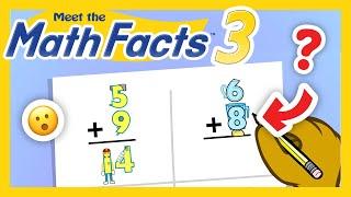 Meet the Math Facts Addition & Subtraction Level 3 - Worksheet 2 | Preschool Prep Company