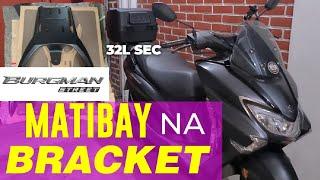 BURGMAN Street 125 SEC 32L Box and MAYA Heavy Duty Bracket Unboxing and Installation