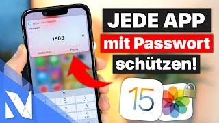 JEDE App mit einem Passwort schützen! (iOS 15) - Tutorial | Nils-Hendrik Welk