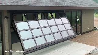 Watch the Smooth Function of an Architectural Hydraulic Tempered Glass Door