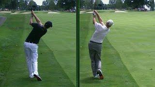 Justin Rose and Jim Furyk's unique swings are analyzed at Bridgestone