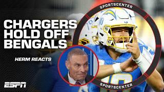 Chargers defeat Bengals despite 'MARVELOUS' performance from Joe Burrow  Herm Edwards reacts | SC