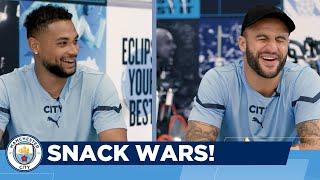 BRITISH SWEETS v AMERICAN CANDY! | Man City's Kyle Walker & Zack Steffen react to food!