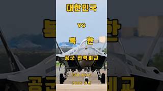대한민국 vs 북한 2025년 공군 전력비교!