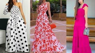 Simple & latest Maxi dress designs 2020-21 || #longmaxidress #gownfrocks || Fashion Era