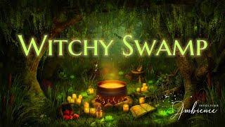 Summer Witchy Swamp ASMR Ambience  Brewing Potions Deep in Forest with Good Witch