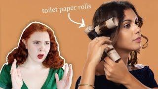 Reacting to Truly Awful 'Vintage Beauty Hacks'