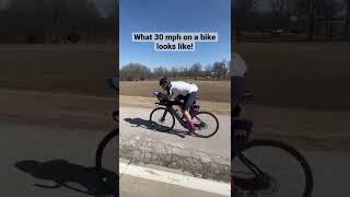 What going 30 miles per hour on a bike looks like! 