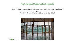 MARTIN BLANK: SYMPATHETIC SPACES an exploration in form and mass