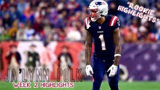 Ja’Lynn Polk Week 2 Highlights | SEA vs NE | Ja’Lynn Polk Rookie Highlights