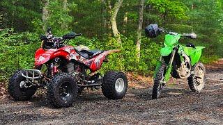 Riding Through The Forest with Matt from GarageMC! (we may have blown up a 400EX)