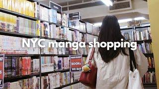 manga shop in NEW YORK CITY with me // bookoff & kinokuniya