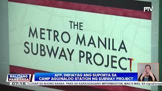 Tunnel boring machine sa Camp Aguinaldo Station ng Metro Manila Subway Project, inilunsad