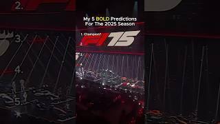 My 5 CRAZY Predictions for F1 2025!