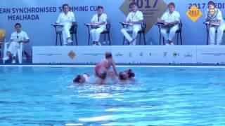 Jelsincro SPAIN Eliminatoria Equipo SYNCHRONISED SWIMMING MEDITERRANEAN CUP 2017