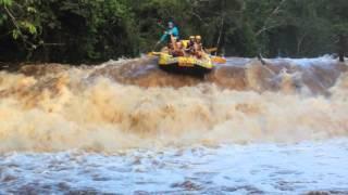 Rafting em Brotas - Primeiro Salto com rio cheio