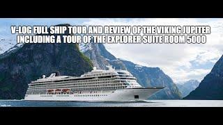 V-Log of Full Ship tour and Review of the Viking Jupiter Ocean Ship and tour the Explorer Suite