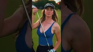 Grace charis slow motion golf swing #gracecharis #golfshorts