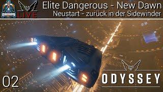 LIVE: Elite Dangerous - New Dawn - Neustart 02 - "Zurück in der Sidewinder"