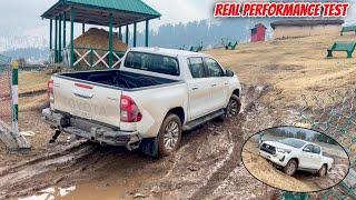 Testing stock hilux on slippery muddy patch | Night adventure gone wrong