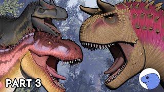 Disney's Carnotaurus vs Tarbosaurus and Allosaurus | Animation (Part 3/6)