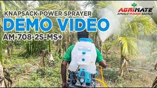 AGRIMATE | KNAPSACK POWER  SPRAYER | AM-708-2S-MS+ | DEMO VIDEO