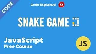 JavaScript Snake Game For Beginners | Code Part | JavaScript Project