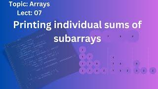 Calculate Subarray Sums | Two Approaches Explained | Java Implementation | AlgoXploration