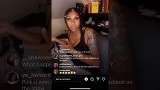 Ohsopink throws shade at big lex & her sister meakya #like #nowthatstv #drama #fight #biglex #baddie